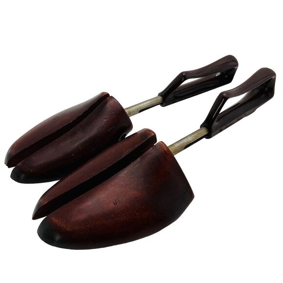 Vtg Florsheim Travel Trees Shoe Keeper 5 Cedar Split Toe Form Stretcher 11-13 - Picture 1 of 9